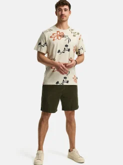 Indicode Herren T-Shirt - INAsbjorn in beige taupe
