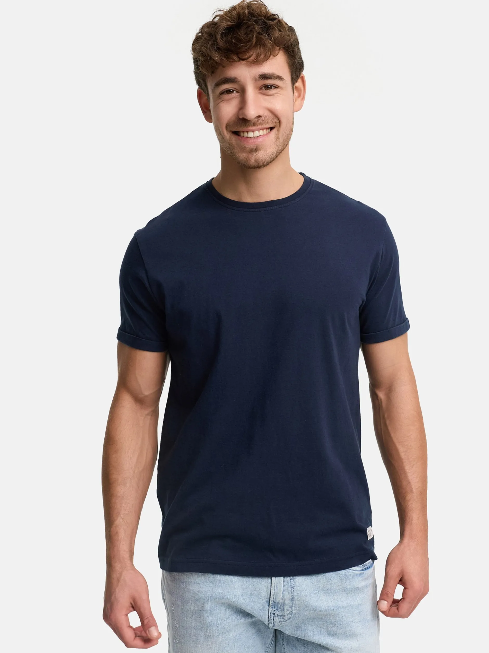 Indicode Herren T-Shirt - INHerbst in blau