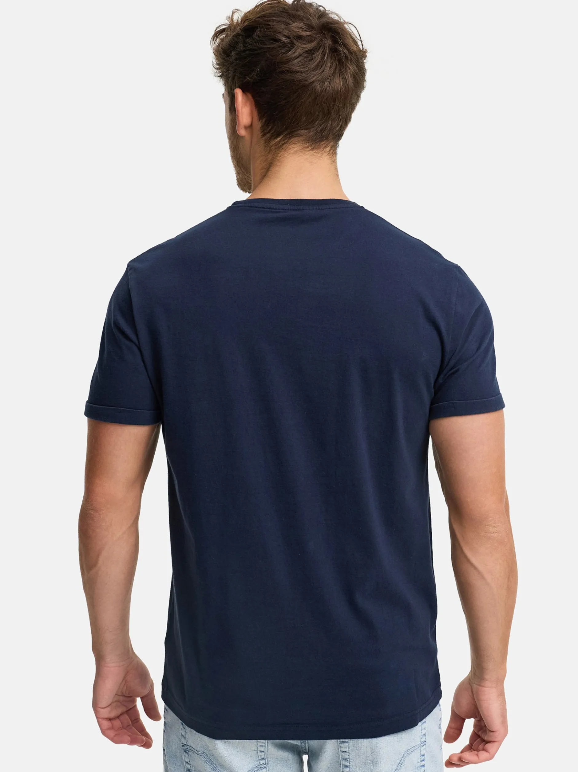 Indicode Herren T-Shirt - INHerbst in blau