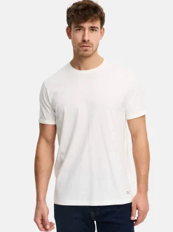 Indicode Herren T-Shirt - INHerbst in ecru beige