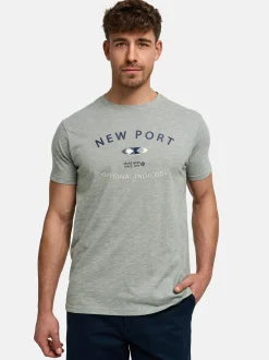 Indicode Herren T-Shirt - INHips in grau