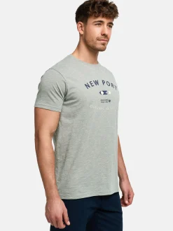 Indicode Herren T-Shirt - INHips in grau