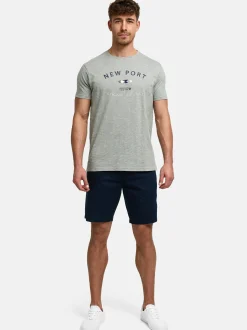 Indicode Herren T-Shirt - INHips in grau