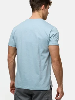 Indicode Herren T-Shirt - INJon in blue stone cognac
