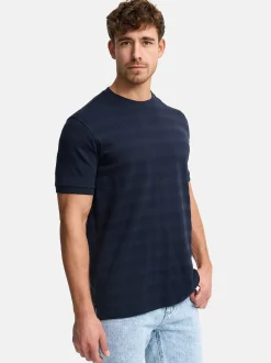 Indicode Herren T-Shirt - INKile in blau