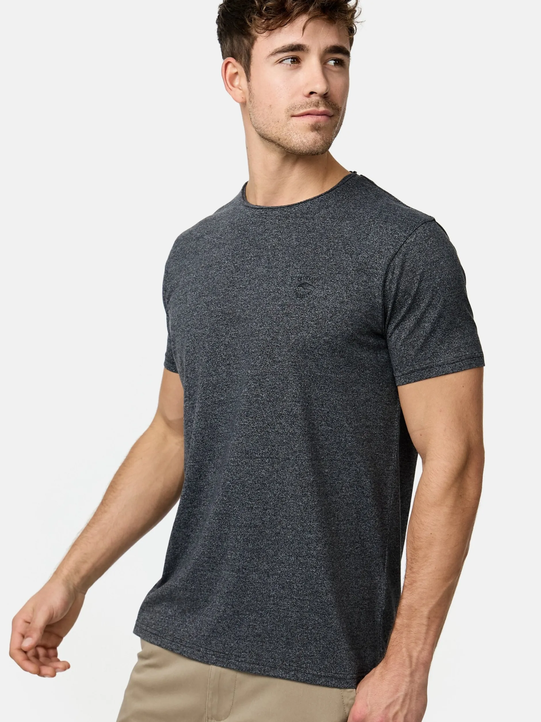 Indicode Herren T-Shirt - INWalmore in schwarz
