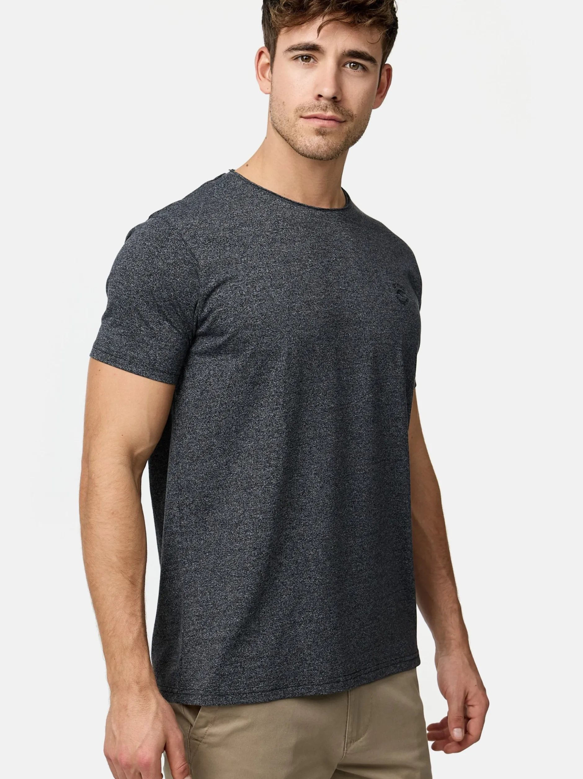 Indicode Herren T-Shirt - INWalmore in schwarz