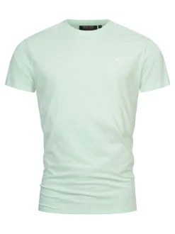 Indicode Herren T-Shirt - Kloge in türkis hellblau