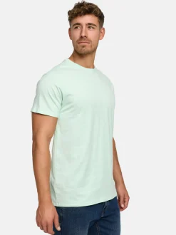 Indicode Herren T-Shirt - Kloge in türkis hellblau