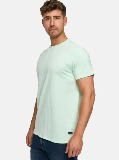 Indicode Herren T-Shirt - Kloge in türkis hellblau