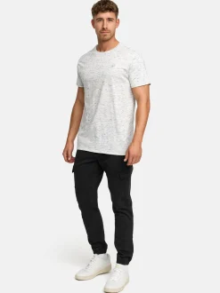 Indicode Herren T-Shirt - Kloge in beige sand