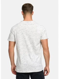 Indicode Herren T-Shirt - Kloge in beige sand