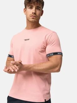 Indicode Herren T-Shirt - Lutzy in rosa