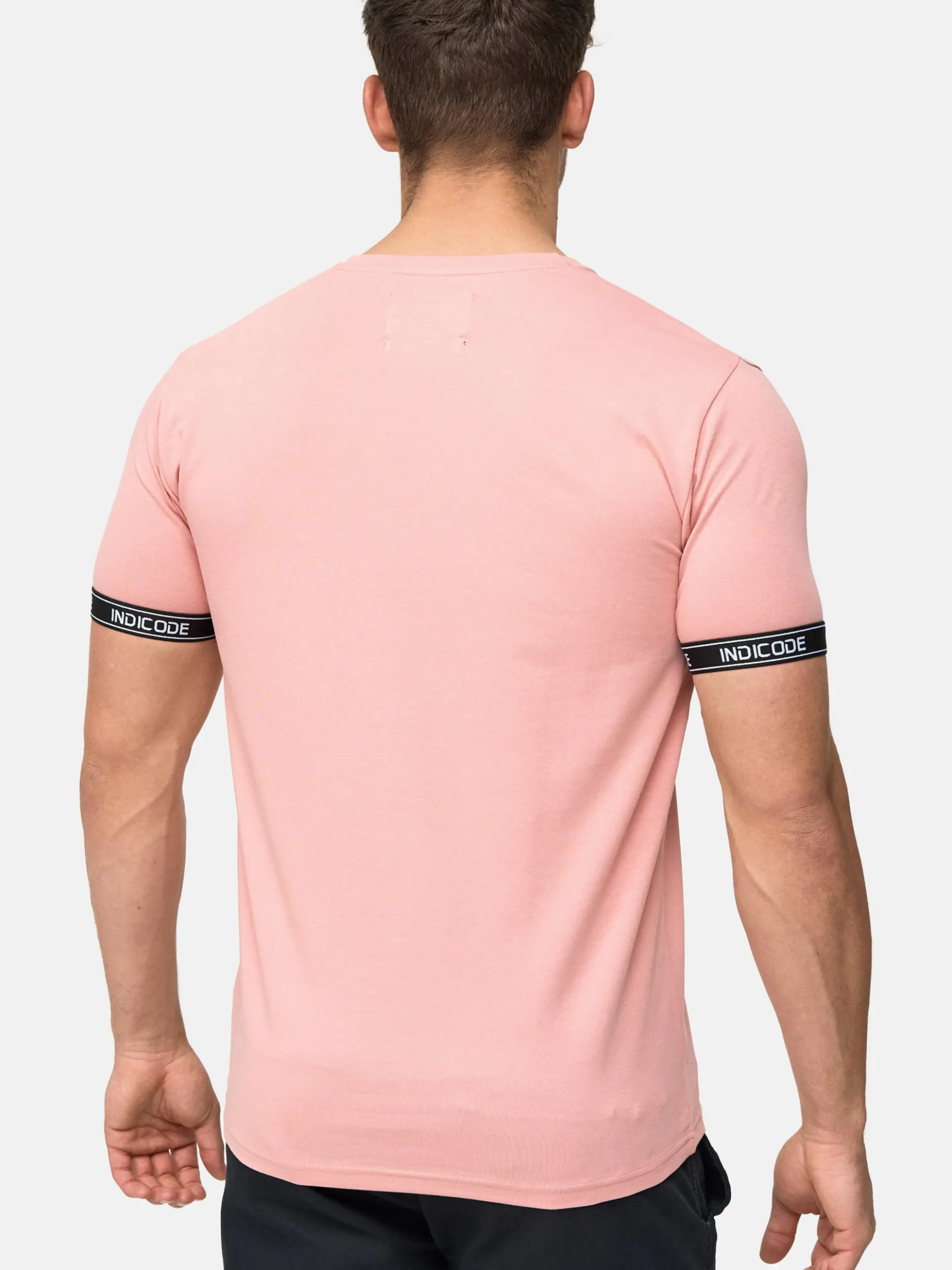 Indicode Herren T-Shirt - Lutzy in rosa