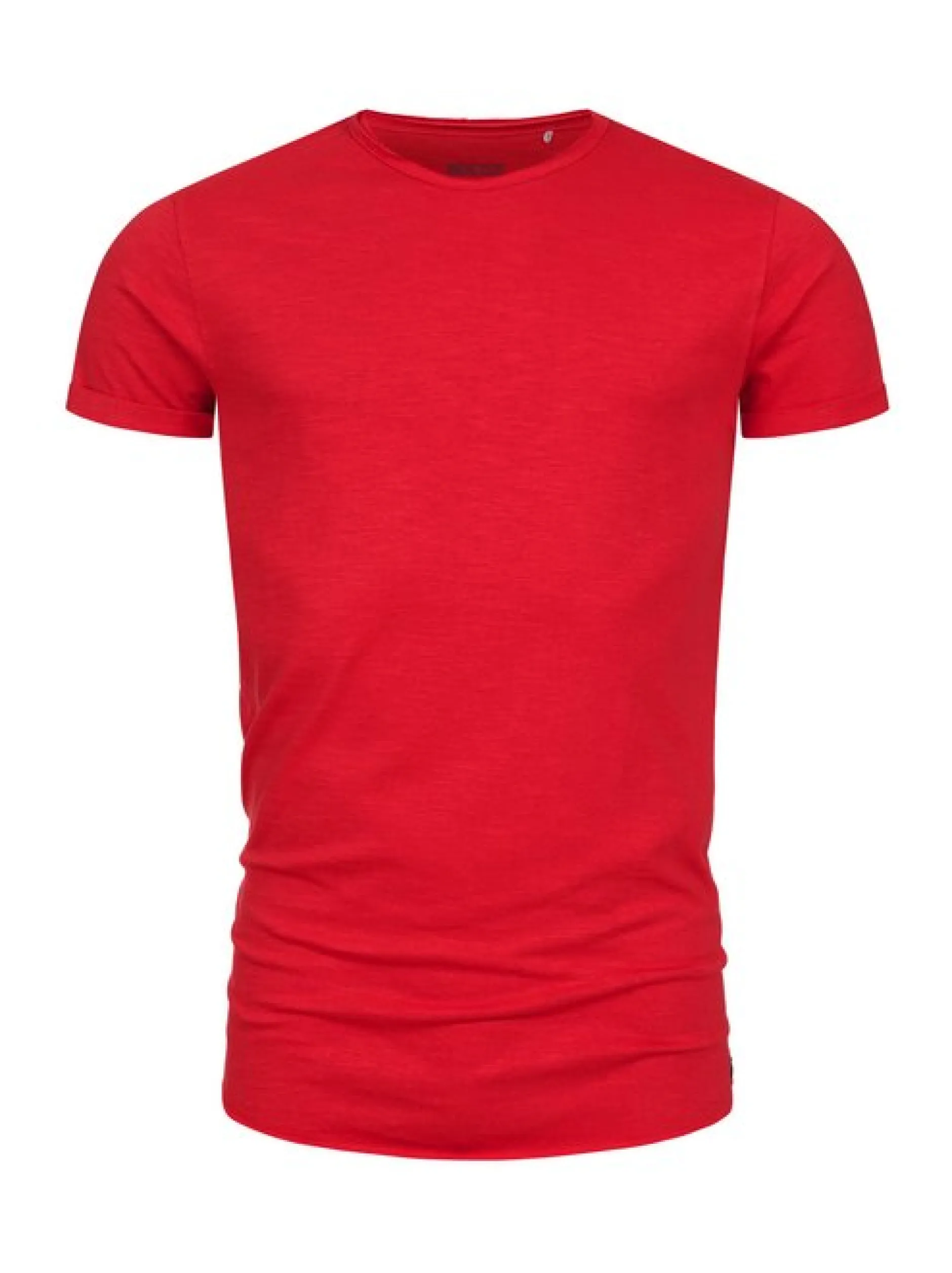 Indicode Herren T-Shirt - Willbur Tee in rot purple