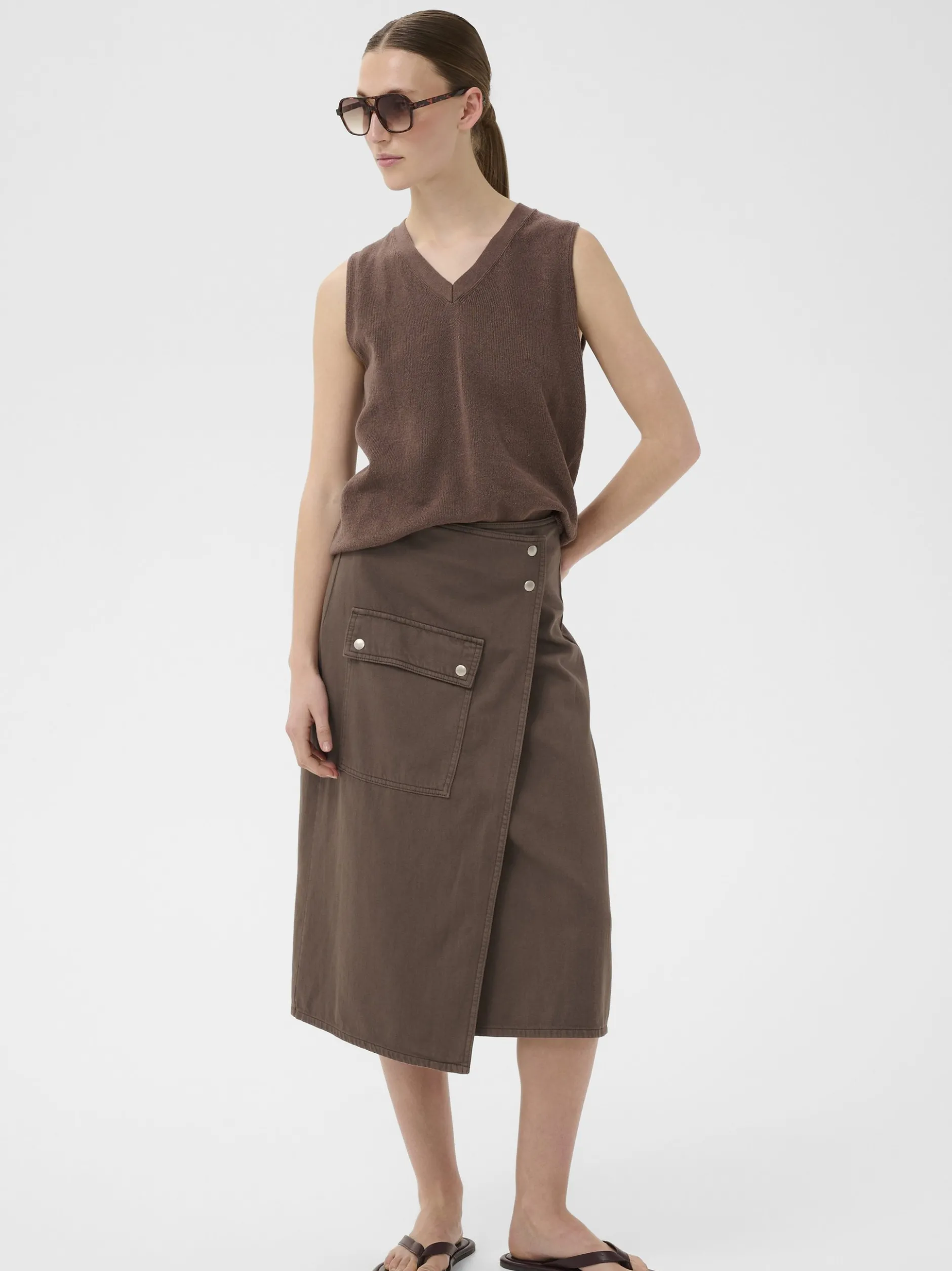 Inwear Damen Denimrock GLADYSIW in braun
