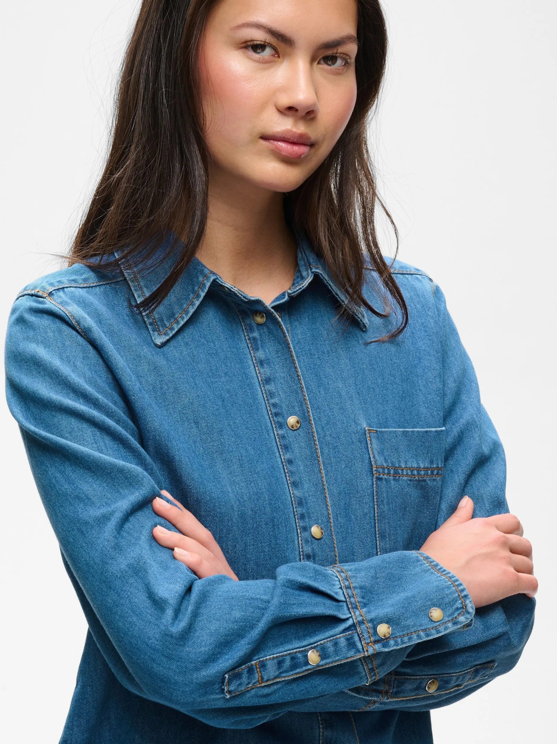 Inwear Damen Jeanshemd GLENNIW in medium stone denim