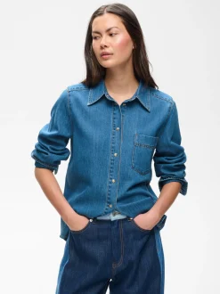 Inwear Damen Jeanshemd GLENNIW in medium stone denim