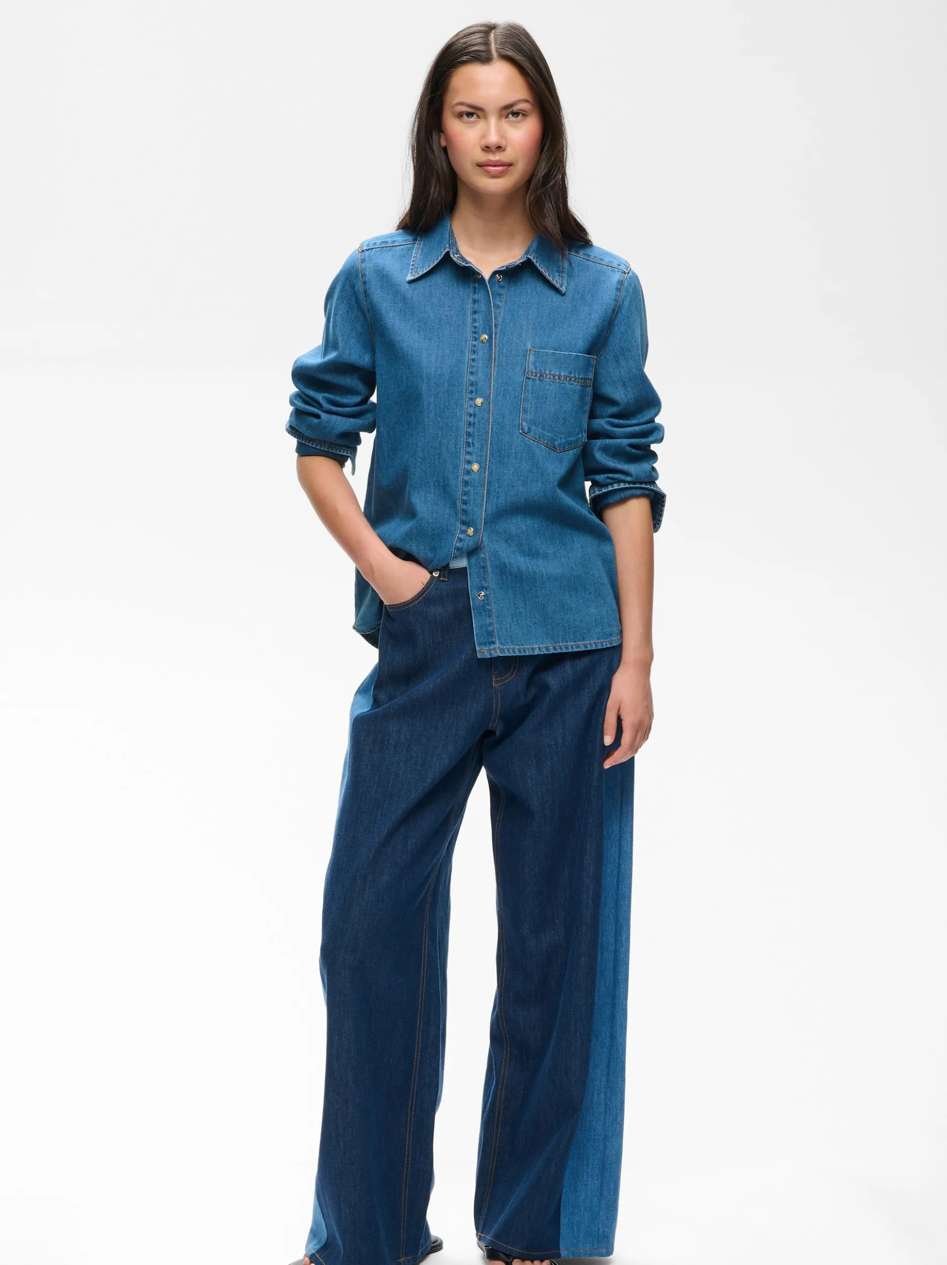 Inwear Damen Jeanshemd GLENNIW in medium stone denim