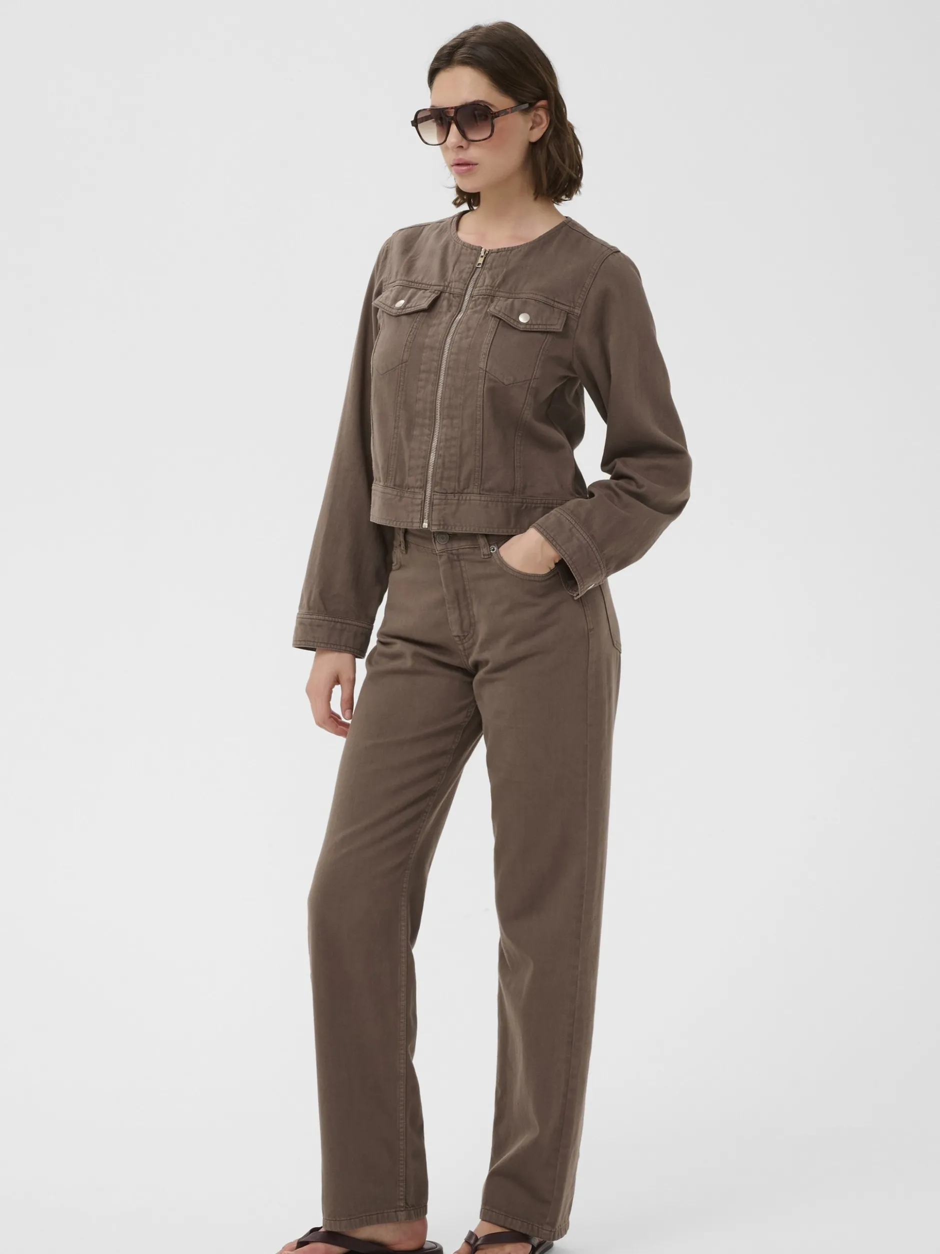 Inwear Damen Jeansjacke GLADYSIW in braun