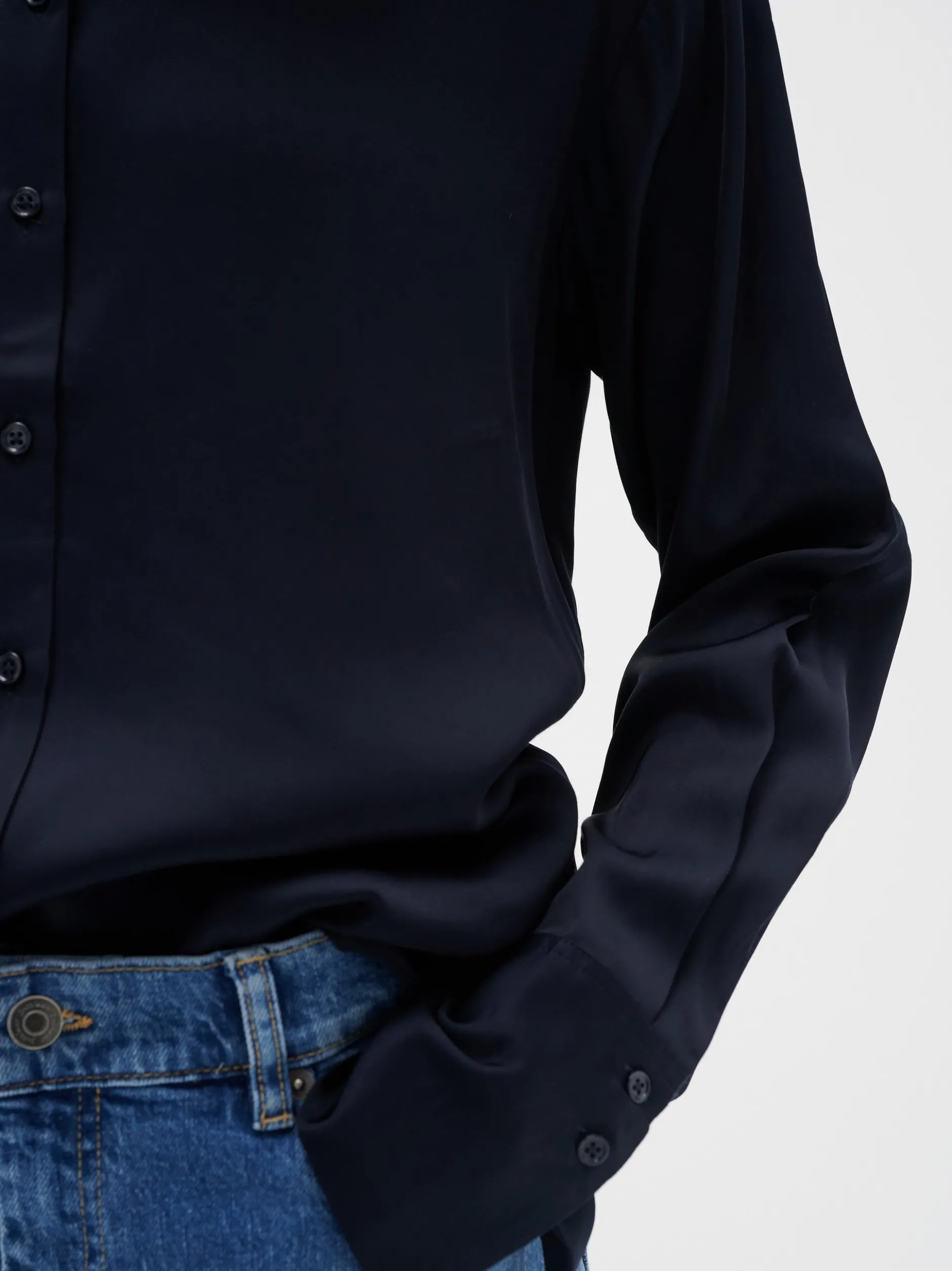 Inwear Damen Langarm - Hemd Leonore in marine