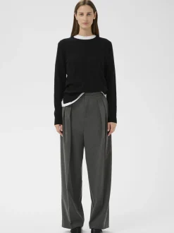 Inwear Damen Pants Suiting NataliaIW Hohe Taille in anthrazit