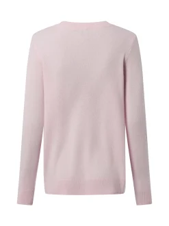 IPURI Damen Cashmere-Pullover in rosa - Ärmel: langarm