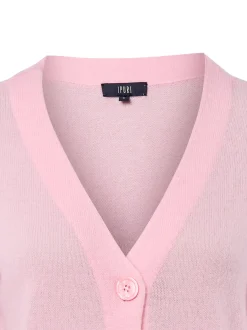IPURI Damen Pure Cashmere Strickjacke in rosa