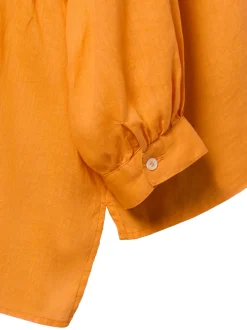 Ipuri Essentials Damen Leinenbluse - Francis in orange