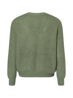 Ipuri Essentials Damen Strickjacke mit Woll-Mohair-Anteil in schilf