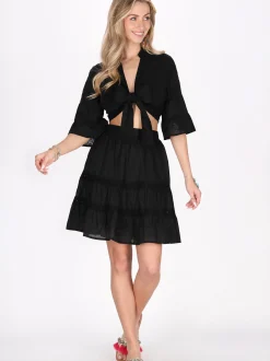 IZIA Damen Bluse in schwarz