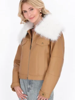 IZIA Damen Jacke in camel