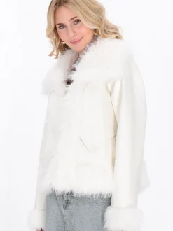 IZIA Damen Jacke in weiß