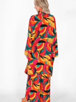 IZIA Damen Kimono in mehrfarbig - Länge: mittel