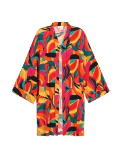 IZIA Damen Kimono in mehrfarbig - Länge: mittel