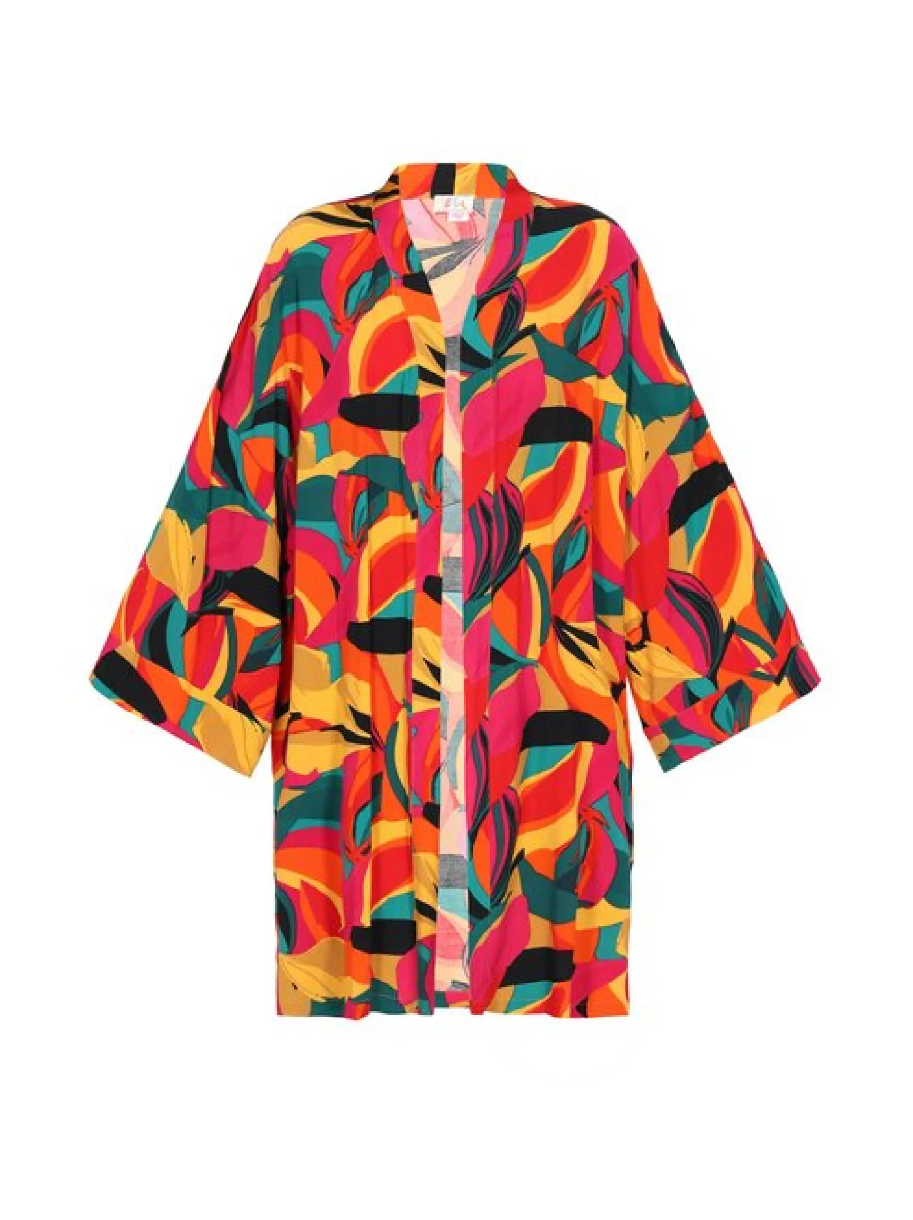 IZIA Damen Kimono in mehrfarbig - Länge: mittel
