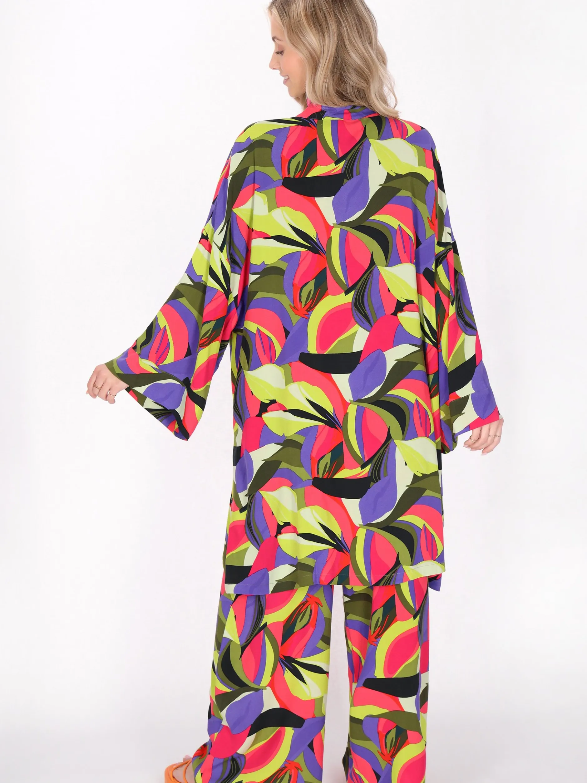 IZIA Damen Kimono in mehrfarbig - Länge: mittel