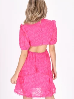 IZIA Damen Kleid in fuchsia - Länge: mittel