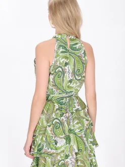 IZIA Damen Kleid in grün - Länge: mittel