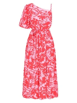 IZIA Damen Kleid in mehrfarbig - Länge: mittel