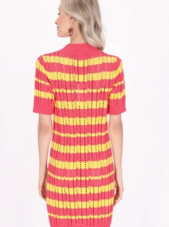 IZIA Damen Kleid in mehrfarbig - Länge: mittel