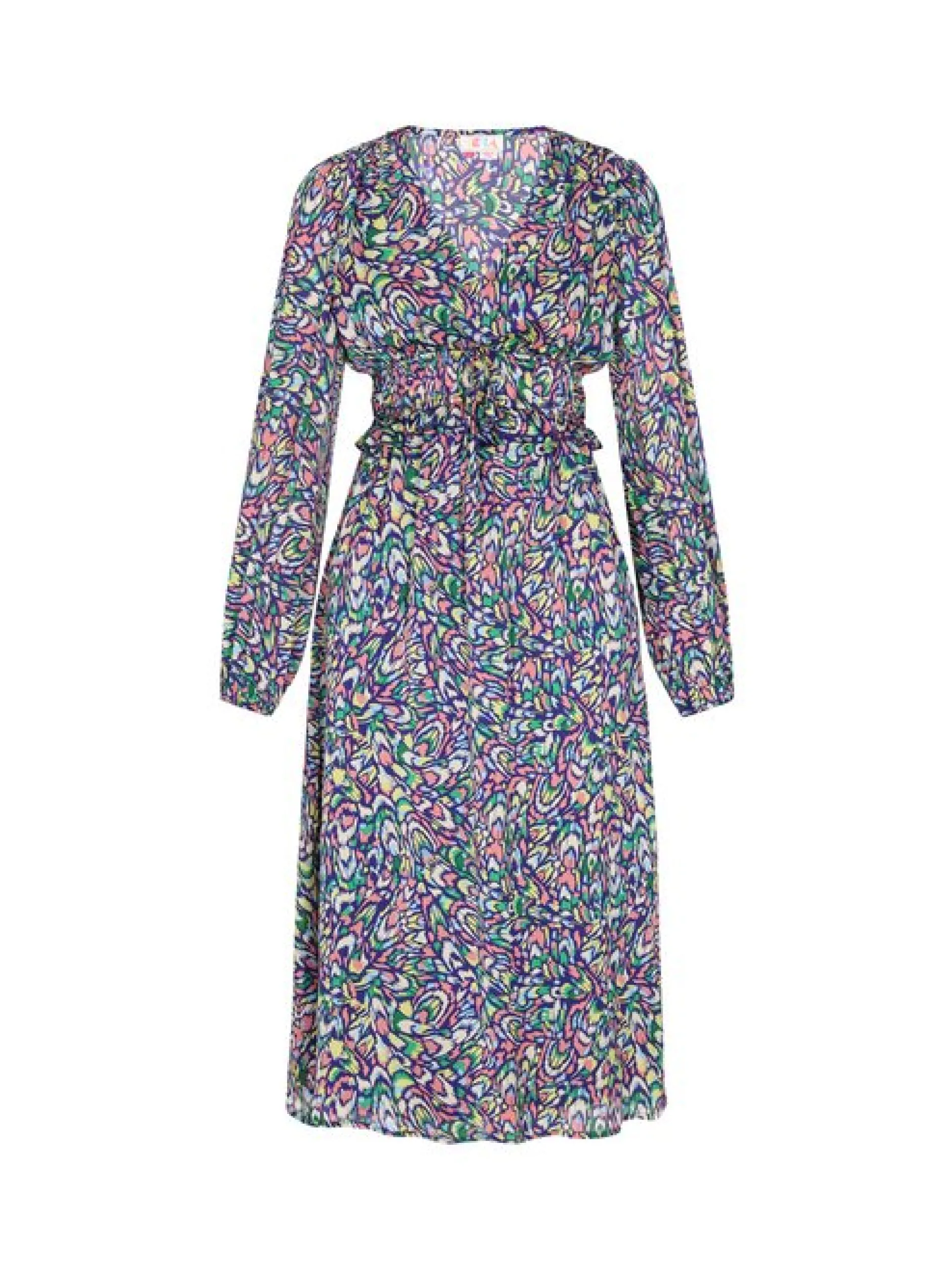 IZIA Damen Kleid in mehrfarbig - Länge: mittel
