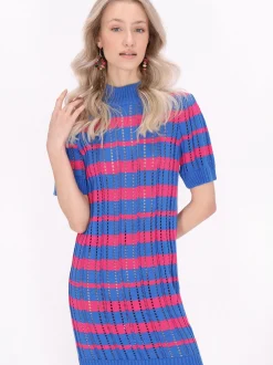 IZIA Damen Kleid in mehrfarbig - Länge: mittel