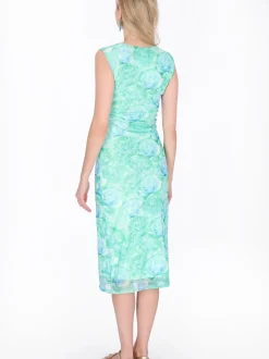 IZIA Damen Kleid in mint - Ausschnitt: Rundhals