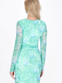IZIA Damen Kleid in mint - Länge: mittel
