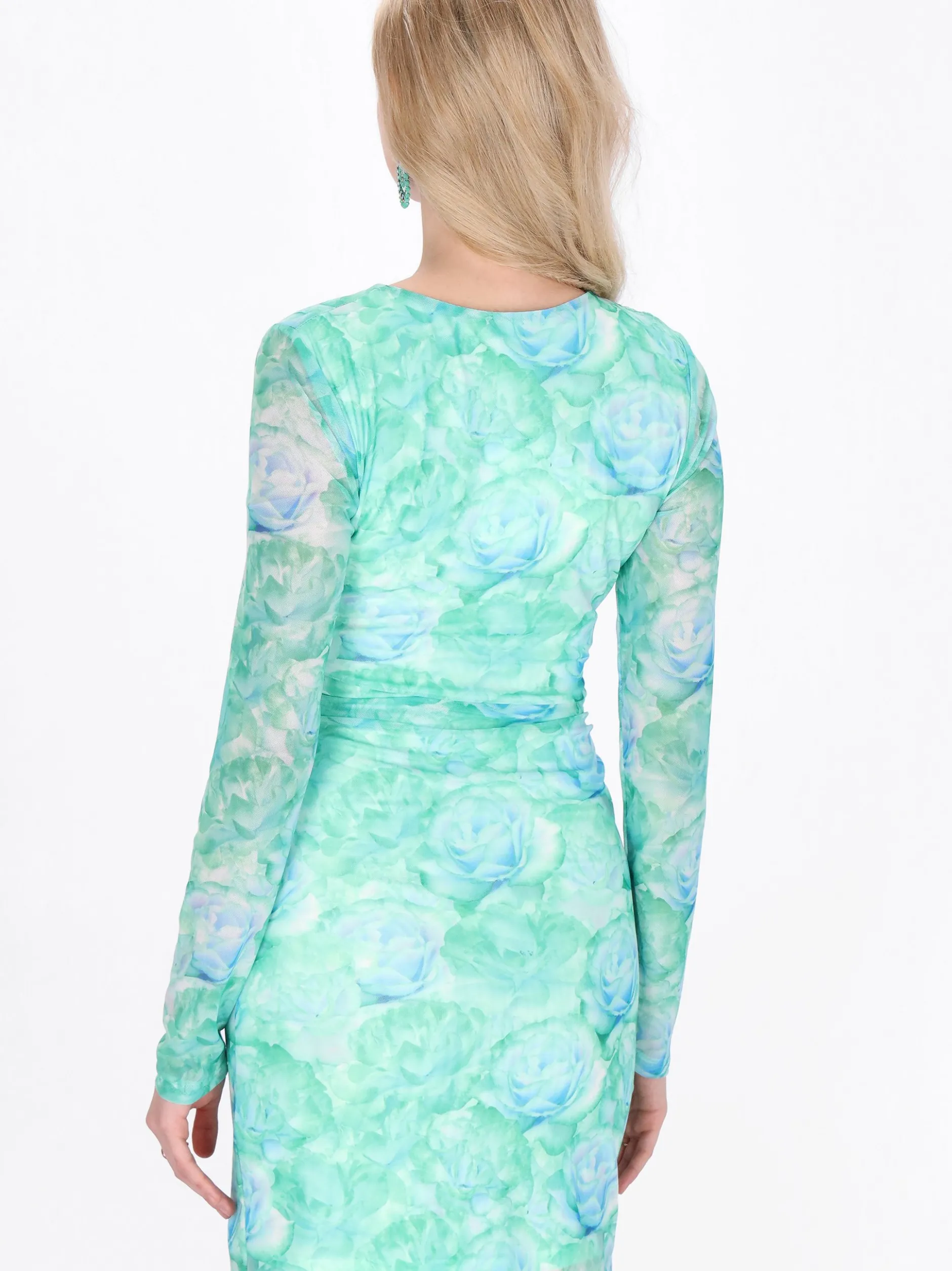 IZIA Damen Kleid in mint - Länge: mittel