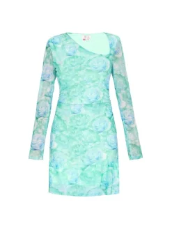 IZIA Damen Kleid in mint - Länge: mittel