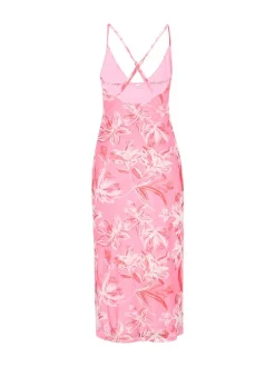 IZIA Damen Kleid in pink - Ausschnitt: Rundhals