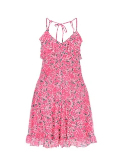 IZIA Damen Kleid in pink - Länge: mittel