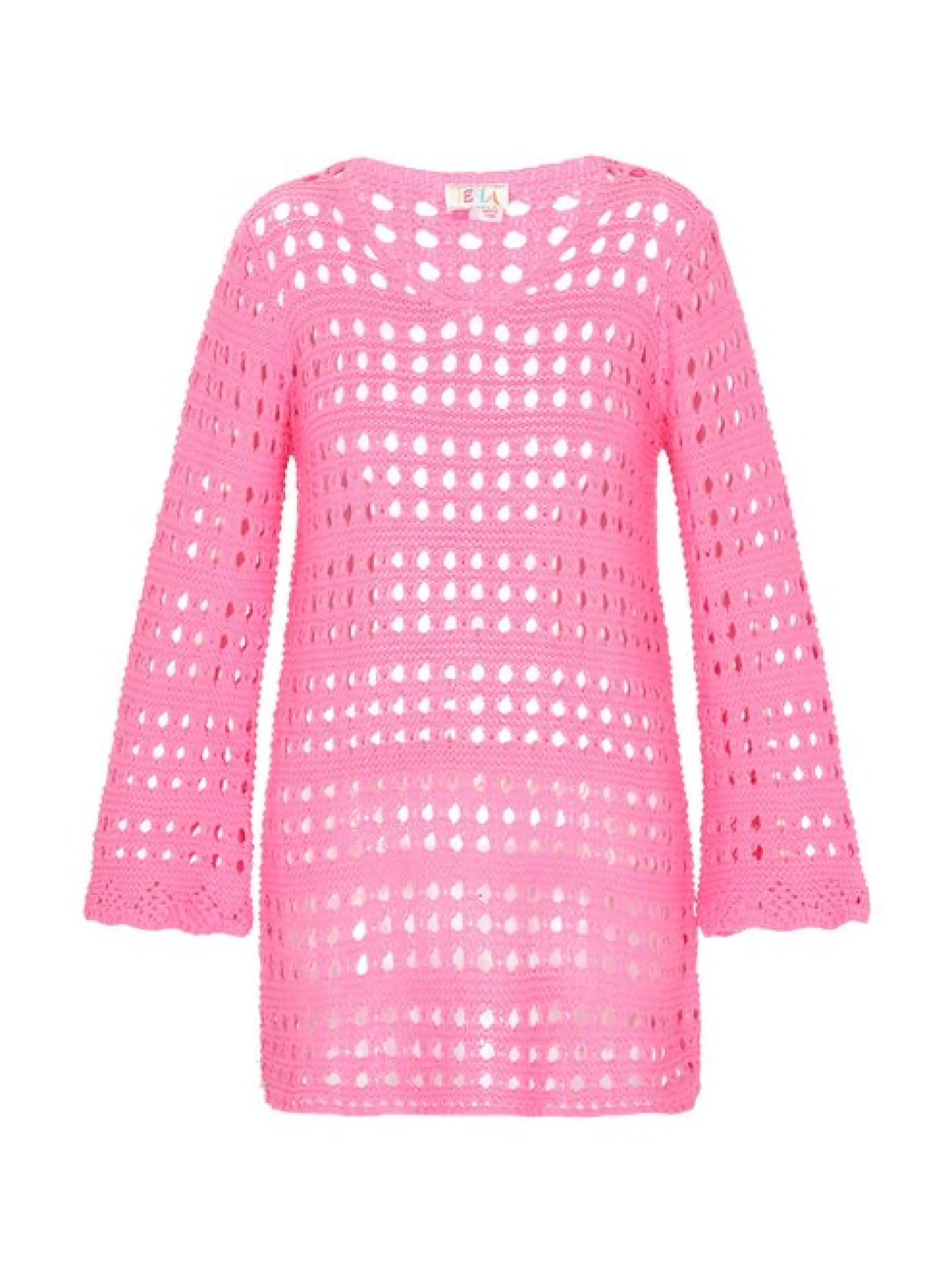 IZIA Damen Kleid in pink - Länge: mittel